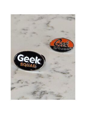 Pair of Geek Squad Tie Tacks Pins